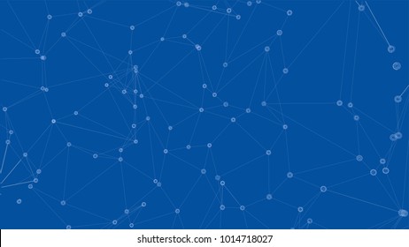 Global network connections with points and lines. Vector EPS10 format, rendering of 3d