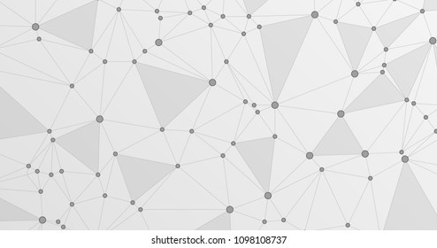 Global network connections with points and lines. Interlinked nodes concept. Scientific presentation background. Network nodes dots. Chain link social media, big data cloud structure, connected points