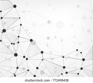 	
Global network connections with points and lines. Abstract technology background. Molecular structure with connected points. Vector illustration. Eps 10.