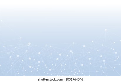 Global network connections with points and lines,Connected lines with dots.- Vector illustration.