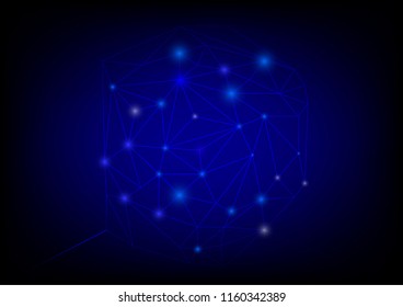 Global network connection,The high-Techstyle for the future world by communicate vector.