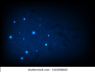 Global network connection,The high-Techstyle for the future world by communicate vector.
