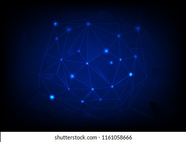Global network connection,The high-Techstyle for the future world by communicate vector.