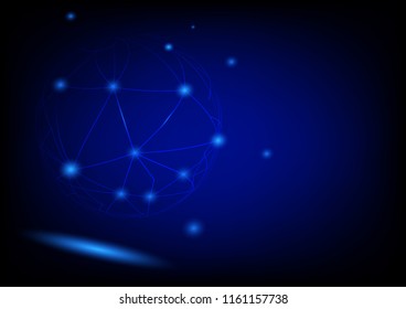 Global network connection,The high-Techstyle for the future world by communicate vector.