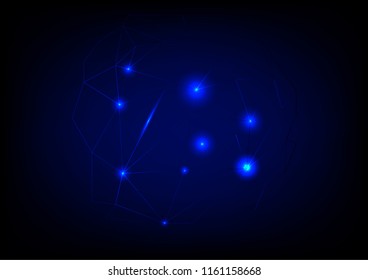 Global network connection,The high-Techstyle for the future world by communicate vector.