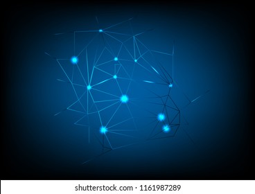 Global network connection,The high-Techstyle for the future world by communicate vector.