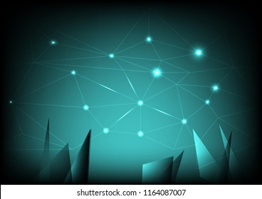 Global network connection,The high-Techstyle for the future world by communicate vector.