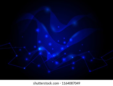Global network connection,The high-Techstyle for the future world by communicate vector.