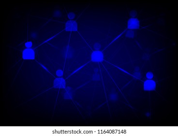 Global network connection,The high-Techstyle for the future world by communicate vector.