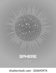 Global network geometric concept. Vector illustration.