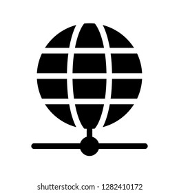 global network glyphs icon