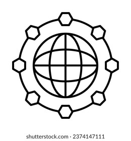 Global Network Icon Design For Personal And Commercial Use