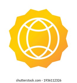 icono de red global. ilustración de red global. Icono de vector plano. puede usar para, icon design element, ui, web, app.