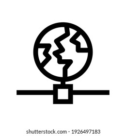 global network icon or logo isolated sign symbol vector illustration - high quality black style vector icons

