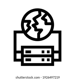 global network icon or logo isolated sign symbol vector illustration - high quality black style vector icons
