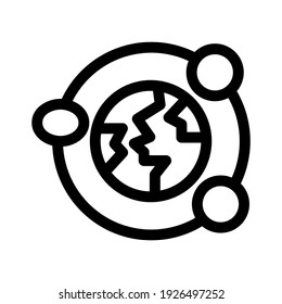 globales Netzwerk-Symbol oder Logo einzeln auf Zeichen, Vektorgrafik - hochwertige Vektorsymbole mit schwarzem Hintergrund
