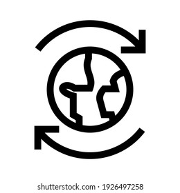 icono de red global o logotipo símbolo de signo aislado ilustración vectorial - iconos vectoriales de estilo negro de alta calidad
