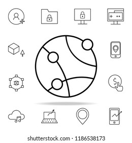 global network icon. New Technologies icons universal set for web and mobile