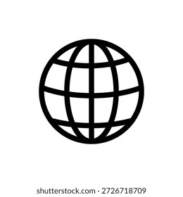 Globales Netzwerksymbol, das die weltweite Verbindung und das Symbol für den Internetzugang darstellt
