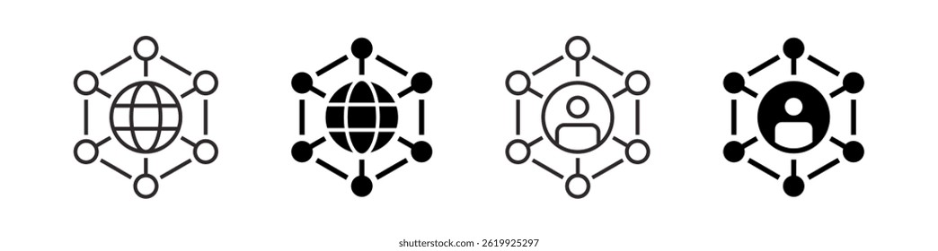Global network icon. sign for mobile concept and web design. vector illustration