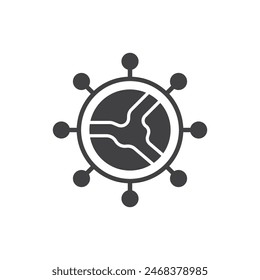 Global Network Icon Sign Symbol