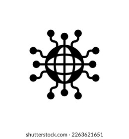 Global Network icon in vector. Logotype