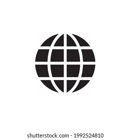 global network icon. vector sign