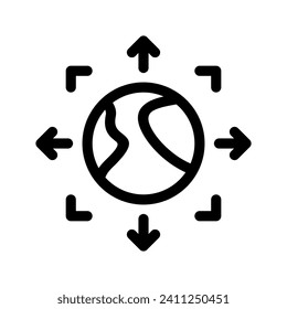 Global Network Icon Vector Symbol Design Illustration