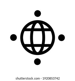 Global network icon.share,internet,earth (vector illustration)