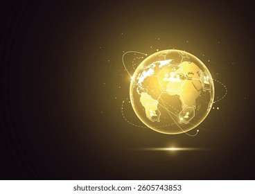 Global network internet connection. Business connecting people. Customer relationship management. Vector Illustration