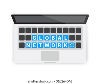 Global Network Keyboard Laptop