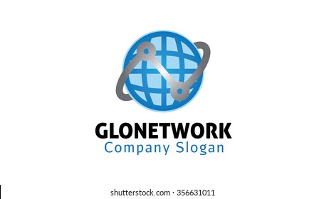 Global Network Logo Design Illustration