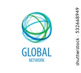 global network logo vector 