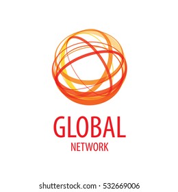 global network logo vector 