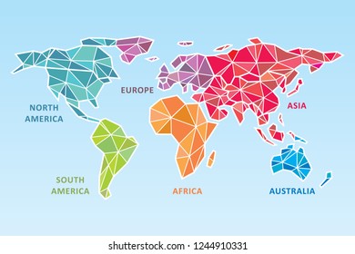 Global network mesh. Social communications background. Earth map. Vector illustration.