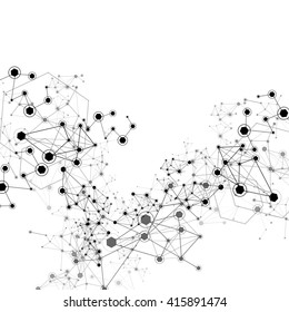Global Network On White Background - Vector Illustration, Graphic Design Useful For Your Design