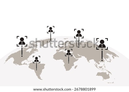 Global network of people, representing worldwide connections, remote work, and international collaboration. It's ideal for topics like global business, remote teams, and social networks.