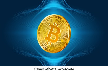 Global network plant concept design finance and money partnership connecting people for social and cyber business digital technology bitcoin sign banner on blue for vector illustration