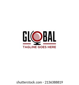 Global network symbol communication technology and worldwide connection vector graphic