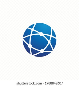 Global Network Technology Modern Logo Design Style