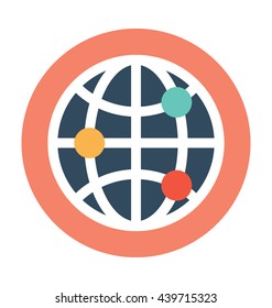 Global Network Vector Icon