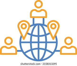 Global Network vector icon. Can be used for printing, mobile and web applications.