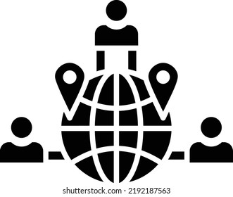 Global Network vector icon. Can be used for printing, mobile and web applications.