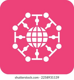 Global Network vector icon. Can be used for printing, mobile and web applications.