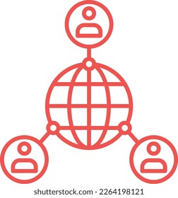 Global Network vector icon. Can be used for printing, mobile and web applications.