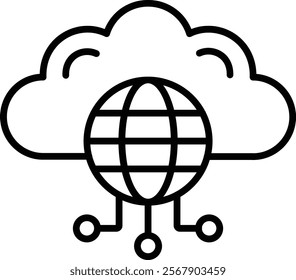Global Network vector icon. Can be used for printing, mobile and web applications.