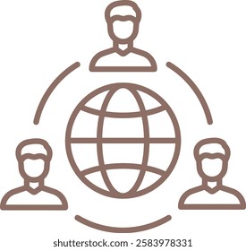 Global Network vector icon. Can be used for printing, mobile and web applications.