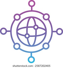Global Network vector icon. Can be used for printing, mobile and web applications.