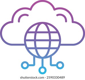 Global Network vector icon. Can be used for printing, mobile and web applications.