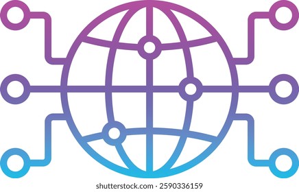 Global Network vector icon. Can be used for printing, mobile and web applications.